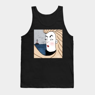 romantic sea woman Tank Top